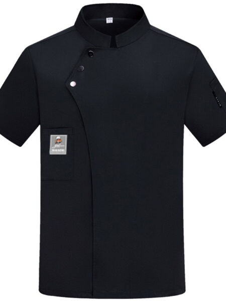 Chef Uniform Men's Clothing Catering Work Uniform Back Kitchen Uniform Top Professional Chef Jacket for Food Service Industry