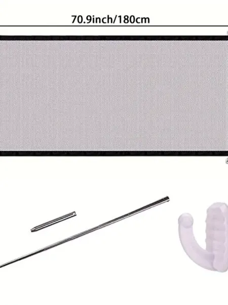 Pet Barrier Fences Portable Folding Breathable Mesh Child Safety Gate Pet Baby Separation Guard Isolated Fence Dog Accessories