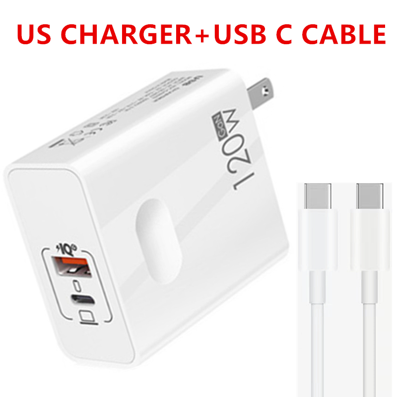 PD Fast Charger USB C Fast Charging Mobile Phone Adapter Quick Charge 3.0 Charger 10A Type C Cable For iPhone Xiaomi Samsung