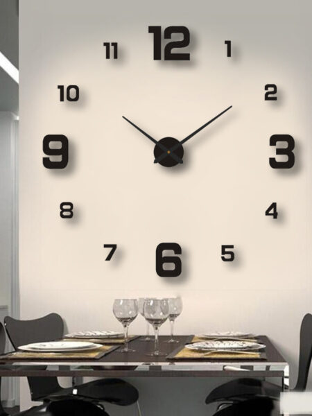 Digital Wall Clock Silent Clock Diy Cubic Digital Wall Clock Living Room Bedroom Decoration Home Decorations