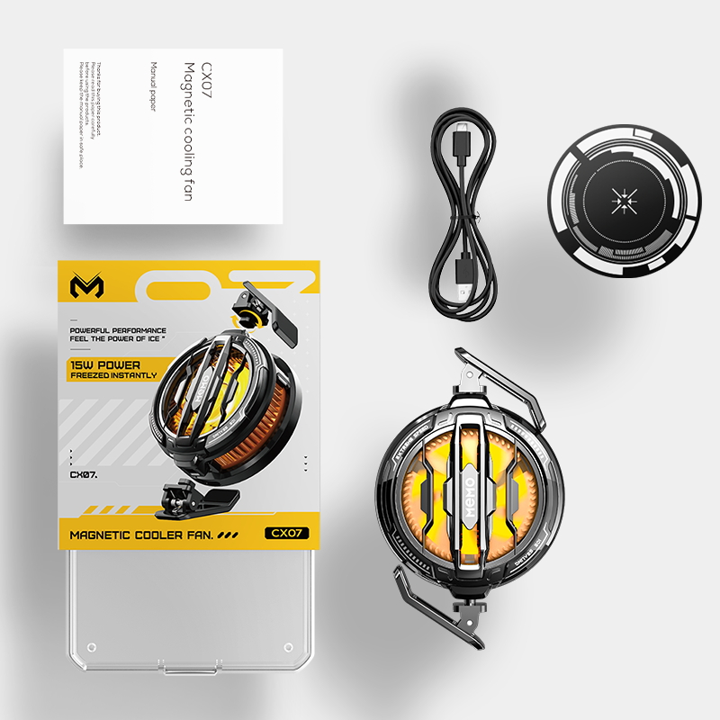 MEMO CX07 Magnetic Phone Cooler Semiconductor Mobile Phone Cooler Cooling Fan Radiator for Gaming Portable Phone Cool Heat Sink