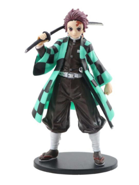 Anime Kamado Tanjirou Nezuko Demon Slayer Figure Action Figures PVC Model Toys Zenitsu Figurine Inosuke Kimetsu No Yaiba Figura