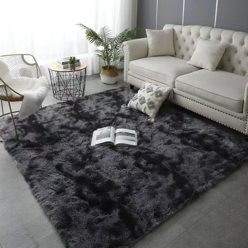 Silk wool carpet living room carpet Bedroom bay window blanket bed mat Room tile carpet floor