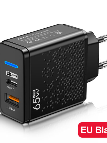 65w USB Charger Fast Charging Plug Pd QC 3.0 Type C Charging Adapter Compatible For Iphone Ipad Tablet Charging USB Adapter Head