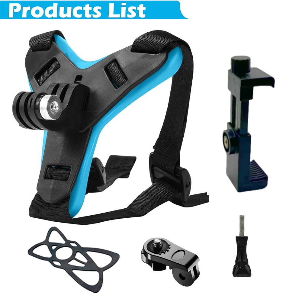 Motorcycle Helmet Strap Mount Phone Stand Holder For GoPro Hero 12 11 Insta360 X4 Action Sports Camera mobile phone Accessories