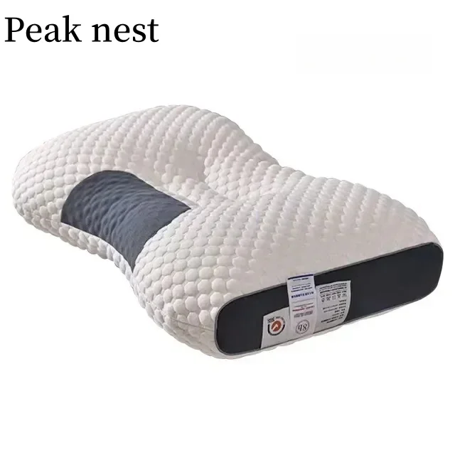 Cervical Orthopedic Neck Pillow Soybean Fiber SPA Massage Pillow for Home Sleep Aid Neck Protection