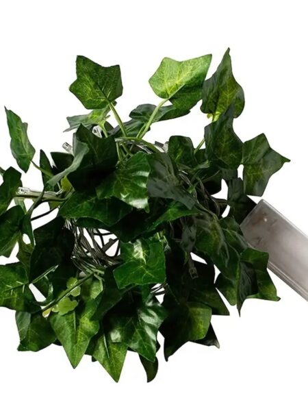 1Pack Ivy Fake Vines Artificial Ivy with 20 LED String Light Leaf Wall Faux Leaves For Room Garden Office Wedding Wall Decortion