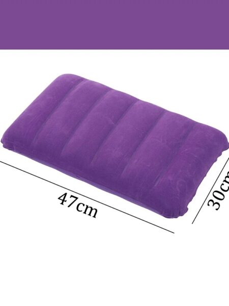 47x30cm Air Cushion Pillows Outdoor Camping Sleep Cushion Folding Square Lnflatable Pillows Travel Backrest Plane Head Rest Big