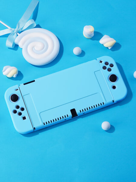 Protective Case Compatible with Nintendo Switch OLED Console and Joy-Cons, Switch can be Inserted in Dock with Shell