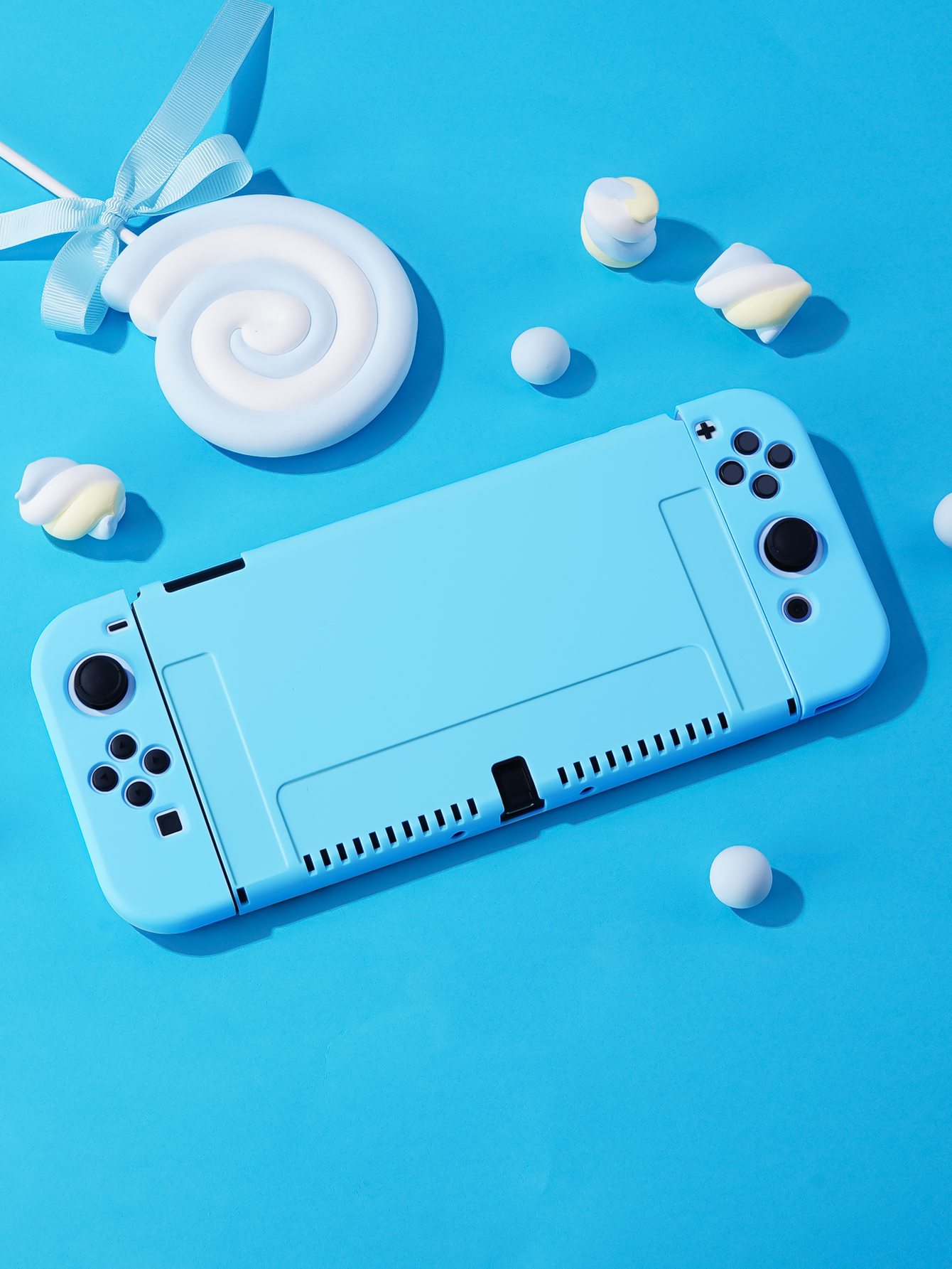 Protective Case Compatible with Nintendo Switch OLED Console and Joy-Cons, Switch can be Inserted in Dock with Shell