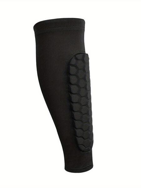 Soccer Shin Guard Shin Pad For Youth Adult, Calf Compression Sleeve With Honeycomb Pad, Support Protector 1PC