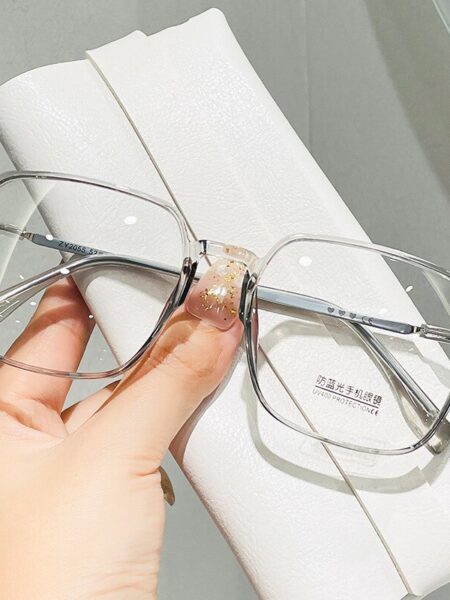 Square Blue Light Blocking Glasses Man And Women Black Oversized Optical Eyeglasses Vision Spectacles Big Frame Computer Eyewear