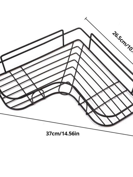 Iron Triangle Rack For Kitchen Bathroom Storage Rack Thickened Love Corner Rack Storage Rack Durable