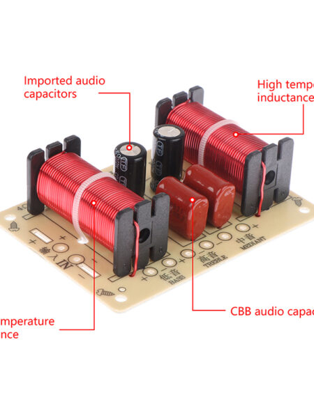 Audio Speaker Crossover Circuit Treble Midrange Bass Module 3 Way 900-4000Hz Frequency Divider Home Loudspeaker Filter Refit Kit