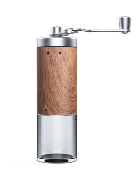 Coffee Bean Grinder Portable Wood Grain Stainless Steel Crank Hand Hand Coffee Grinder Kitchen Tool Grinder