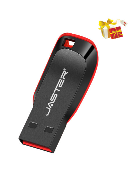 JASTER Plastic USB Flash Drive 128GB Key Chain Memory Stick 64GB Mini Pen Drive 32GB Black Creative Business Gift 16GB 8GB 4GB