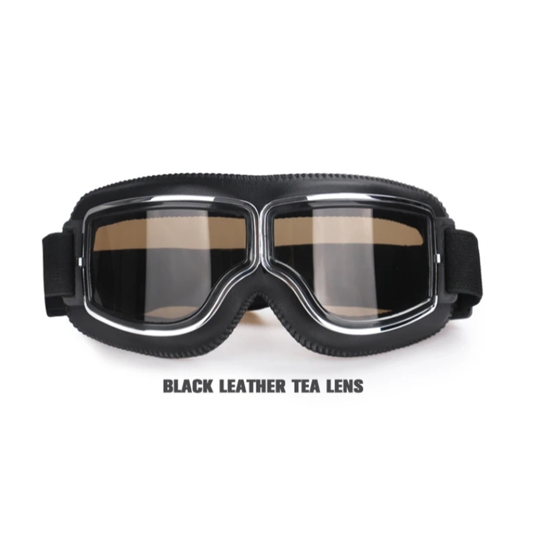 Motorcycle Glasses Windproof Motorcycle Helmet Glasses Sunglasses Retro Universal Folding Leather Retro Motorcycle Accessories