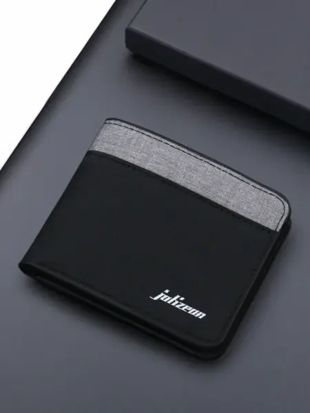 Men Fashion Canvas Wallet Short Purse Credit Card Case Bag Black/blue/gray Card Holder Wallet Male Money Bag 2022 bank Holder