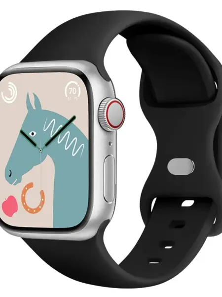 Strap For Apple Watch band 44mm 45mm 41mm 40mm 49mm 42mm Silicone Sport bracelet correa iwatch Series 8 Ultra 2 7 se 3 5 4 6