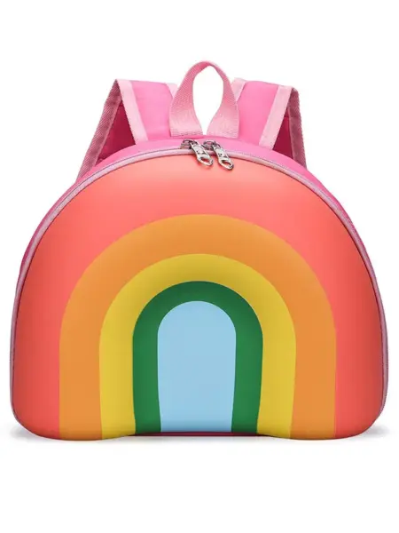 Cute Baby Kindergarten Schoolbags Cartoon Kids Backpack School Bag Toy Toddler Gifts Children Rainbow Kids Backpack