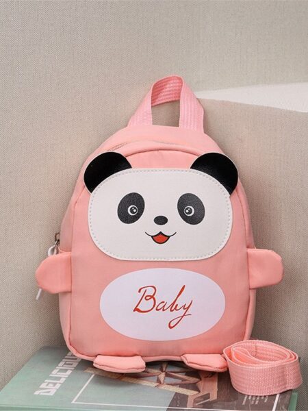 Anti-lost Panda Children Backpack Gifts Cartoon Adjustable Children School Bag School Bag Double Shoulder Kindergarten Backpack School